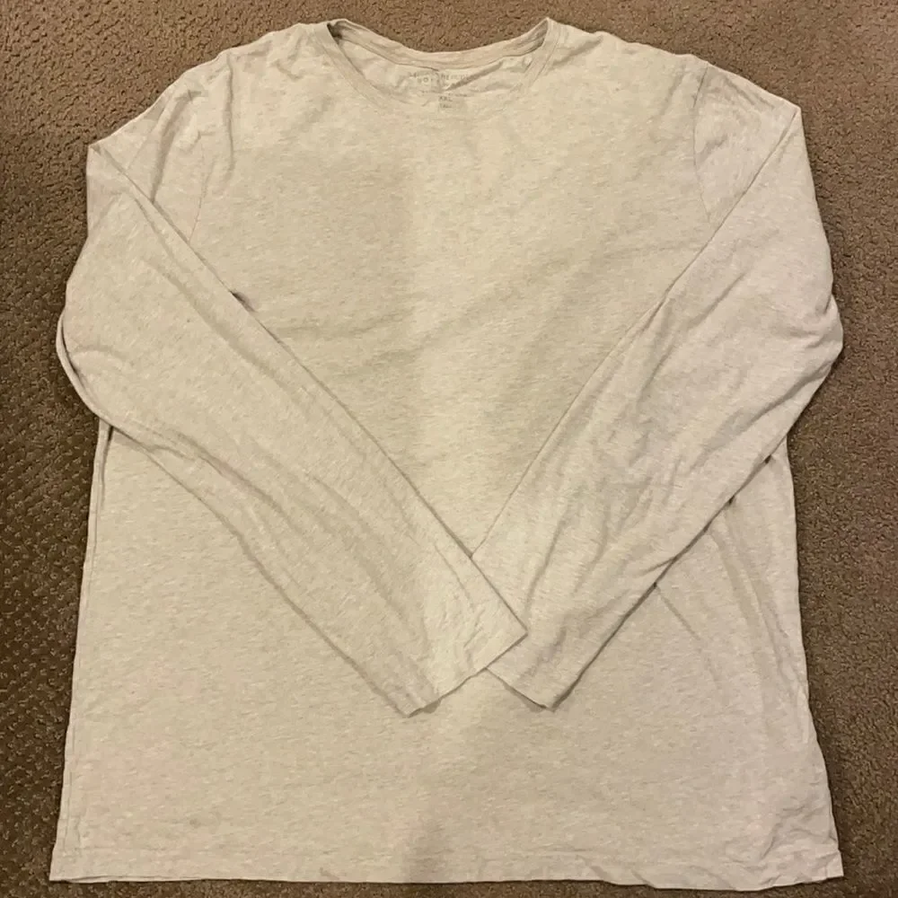 Banana Republic Tan/Oatmeal Men’s Long Sleeve Shirt